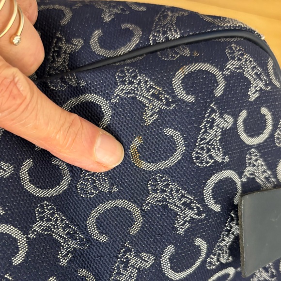 Celine Navy and Black Patterned Tote - Picture 15 of 16
